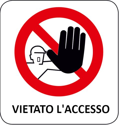 Cartello Di Divieto 'vietato L'accesso' - SEG 611203