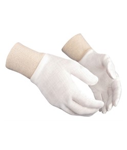 Elettricista indossare i guanti antistatici per proteggere un