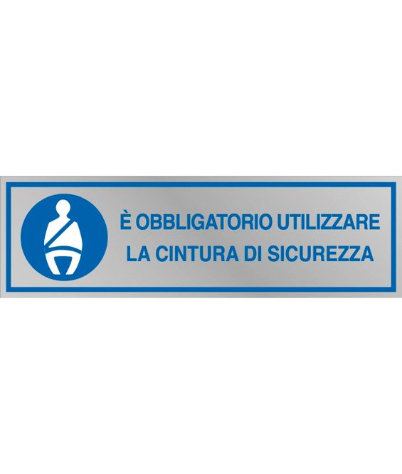 Pellicola Adesiva Obbligo Cintura Di Sicurezza - SEG 96782