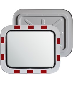 Specchio panoramico stradale convesso di sicurezza 60cm con fissaggio a  parete - Cablematic