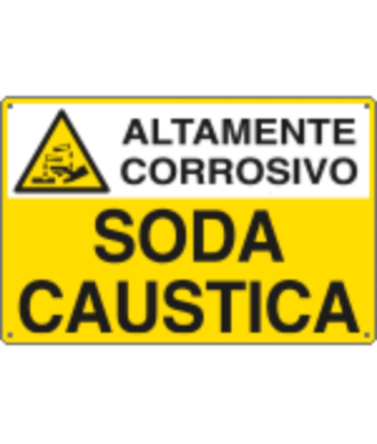 Cartello - soda caustica