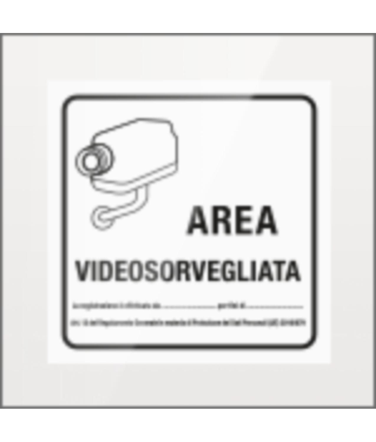 Cartello 'area Videosorvegliata' - SEG SEP5008FW