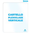 Cartello in plexiglass da 3mm formato verticale