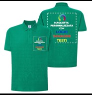 Personalizzazione polo lato cuore e retro