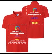 Personalizzazione polo fronte e retro