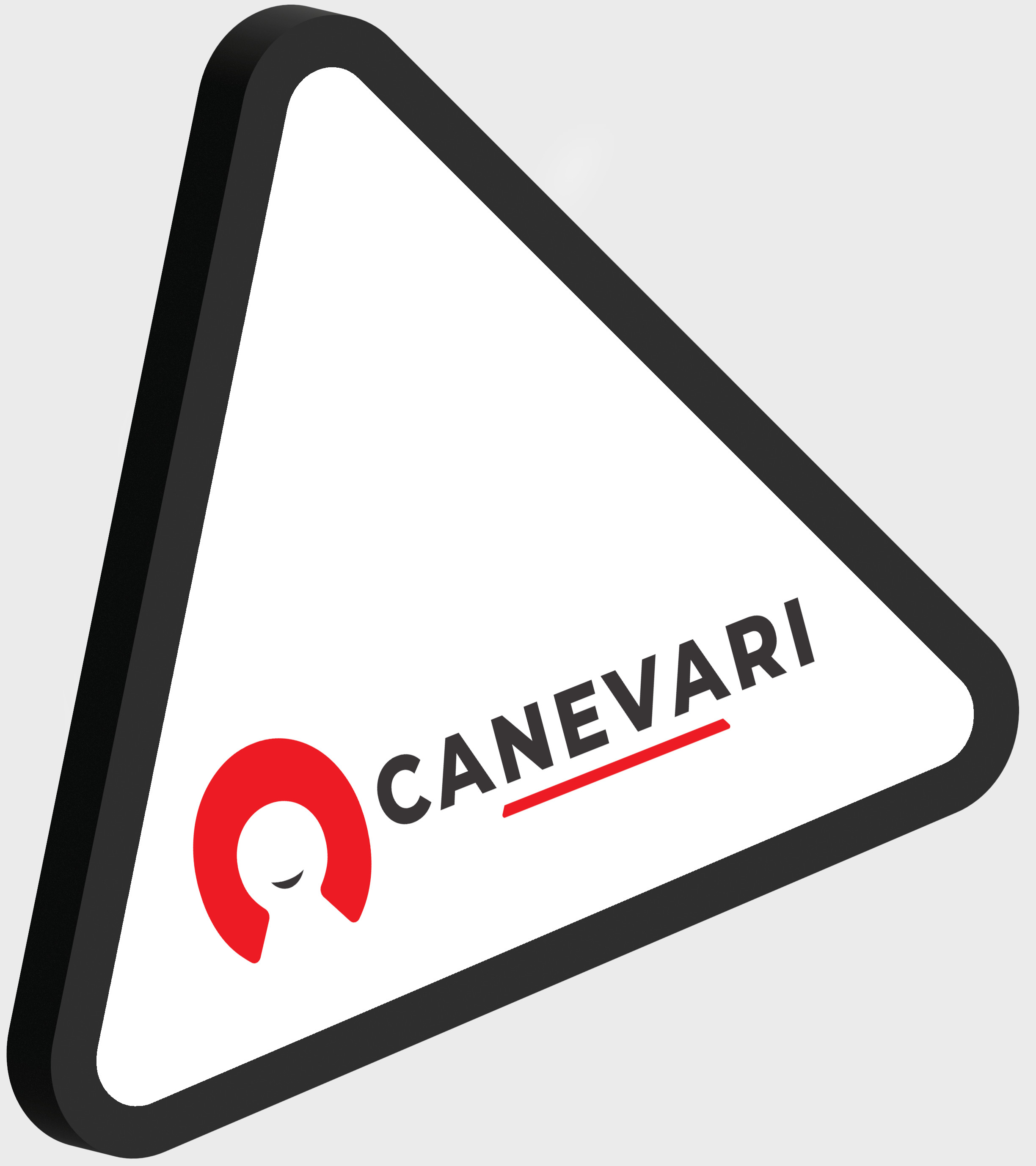 Cartello personalizzato formato triangolare