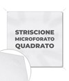 Striscione microforato in formato quadrato