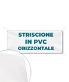 Striscione in PVC formato orizzontale